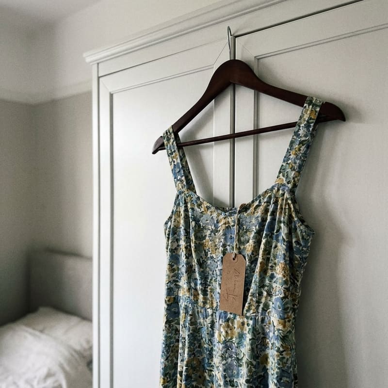 Floral midi dress sample